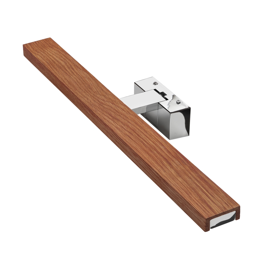Brilagi - LED-Badspiegelleuchte WOODY MIRROR 3in1 LED/12W/230V 60 cm IP44 glänzender Chrom/Eiche/Kirsche