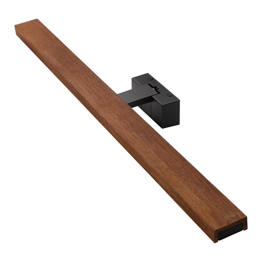 Brilagi - LED-Badezimmer-Spiegelleuchte WOODY MIRROR 3-in-1, LED/15 W/230 V, 80 cm, IP44, schwarz / Eiche-Kirsche
