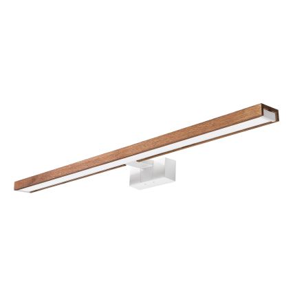 Brilagi - Badezimmer-Spiegelbeleuchtung WOODY MIRROR 3-in-1 LED/15W/230V 80 cm IP44 Weiß/Eiche/Kirsche