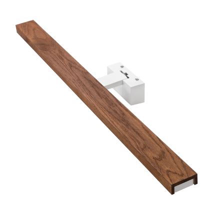Brilagi - Badezimmer-Spiegelbeleuchtung WOODY MIRROR 3-in-1 LED/15W/230V 80 cm IP44 Weiß/Eiche/Kirsche