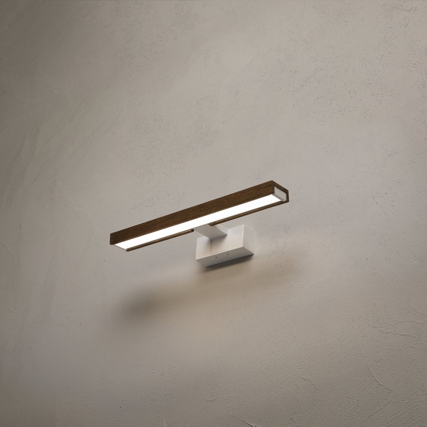 Brilagi - LED-Badezimmer-Spiegelleuchte WOODY MIRROR 3-in-1 LED/8W/230V 40 cm IP44 Weiß/Eiche