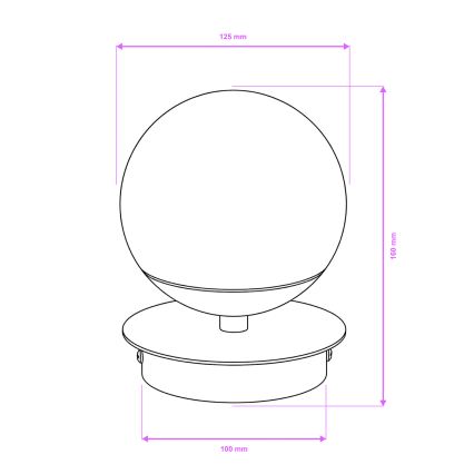 Brilagi - LED-Badezimmer-Wandleuchte BALL LED/6W/230V 3000/4000/6500K IP44 glänzender Chrom
