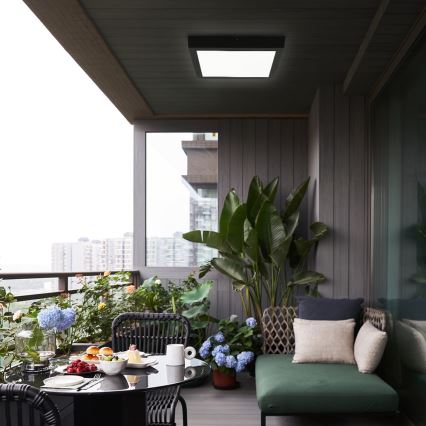 Brilagi - LED-Deckenleuchte für Badezimmer FRAME LED/24W/230V 30x30 cm 3000/4000/6000K IP44 schwarz