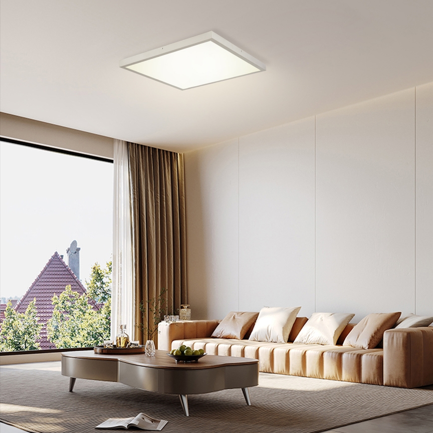 Brilagi - LED-Badezimmer-Deckenleuchte FRAME LED/50W/230V 3000/4000/6000K 60x60 cm IP44 silber