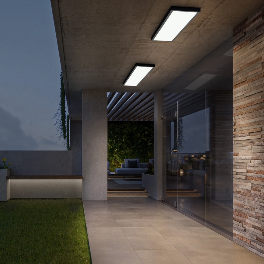 Brilagi - LED-Deckenleuchte für Badezimmer FRAME LED/50W/230V 30x120 cm 3000/4000/6000K IP44 schwarz