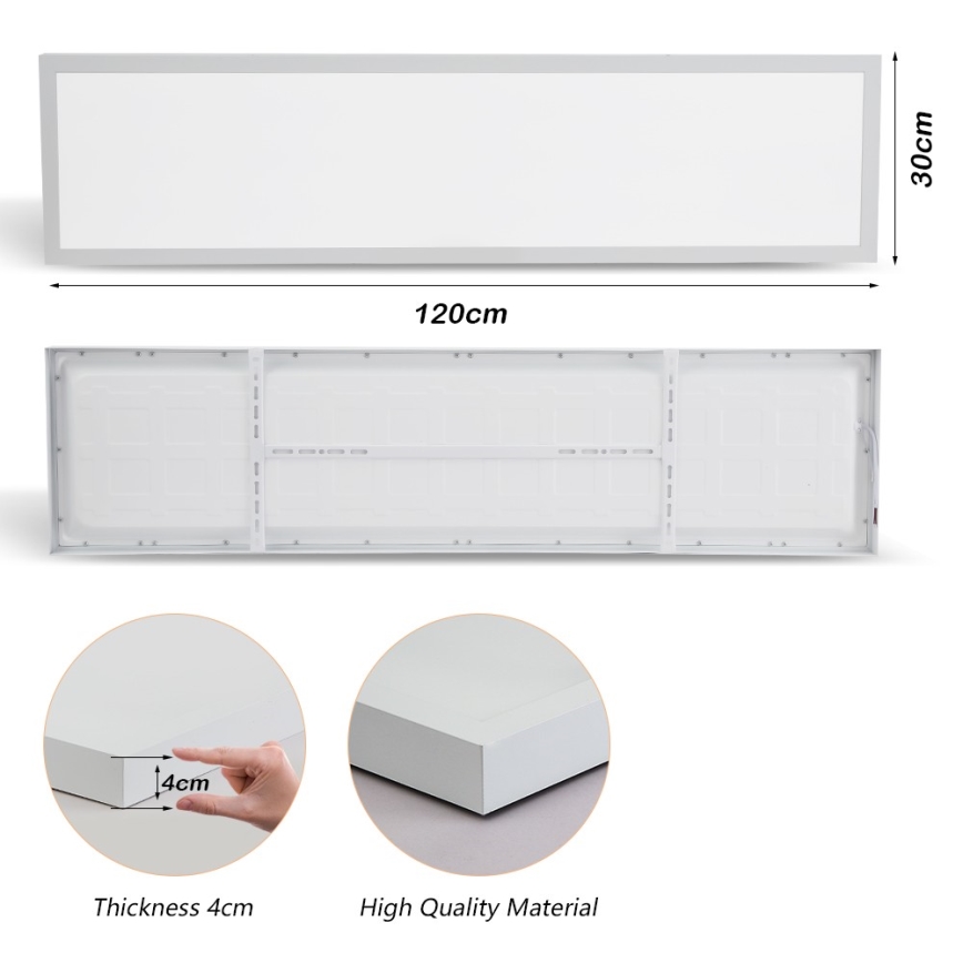 Brilagi - LED-Deckenleuchte für Badezimmer FRAME LED/50W/230V 30x120 cm 3000/4000/6000K IP44 weiß