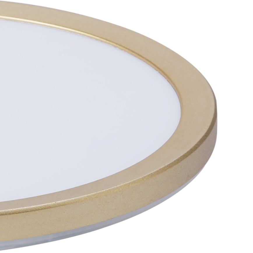 Brilagi - LED-Deckenleuchte für Badezimmer ULTRA SLIM LED/12W/230V Ø 22,5 cm goldfarben IP54