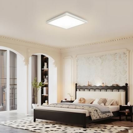 Brilagi - LED-Deckenleuchte für Badezimmer ULTRA SLIM LED/18W/230V 30x30 cm weiß IP54