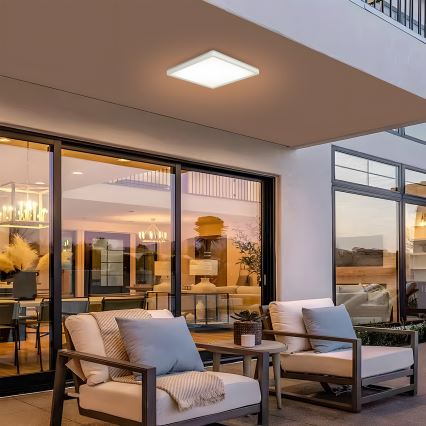 Brilagi - LED-Deckenleuchte für Badezimmer ULTRA SLIM LED/18W/230V 30x30 cm weiß IP54