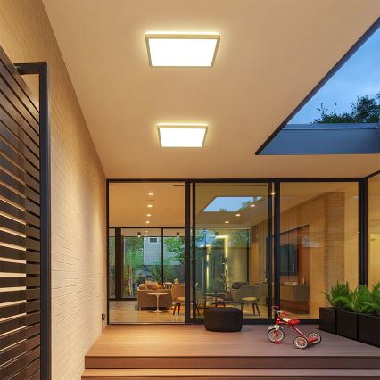 Brilagi - LED-Badezimmerleuchte ULTRA SLIM LED/24W/230V 42x42 cm goldfarben IP54