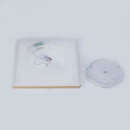 Brilagi - LED-Badezimmerleuchte ULTRA SLIM LED/24W/230V 42x42 cm goldfarben IP54