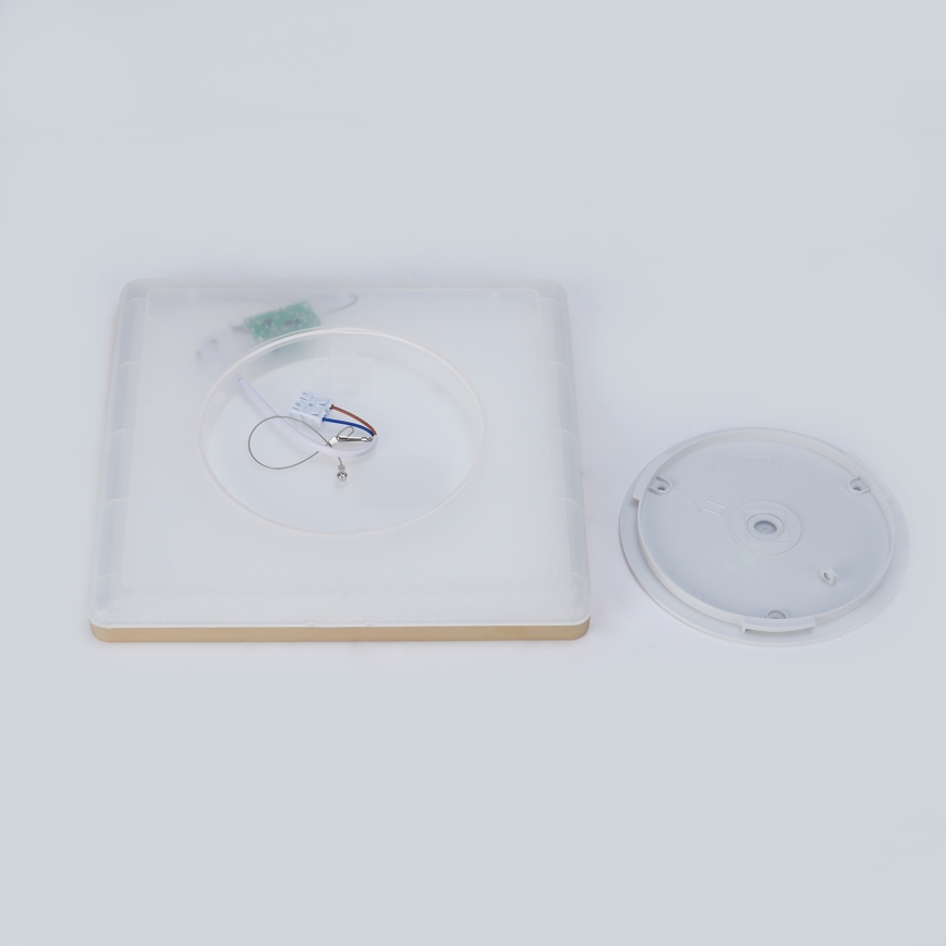 Brilagi - LED-Badezimmerleuchte ULTRA SLIM LED/24W/230V 42x42 cm goldfarben IP54