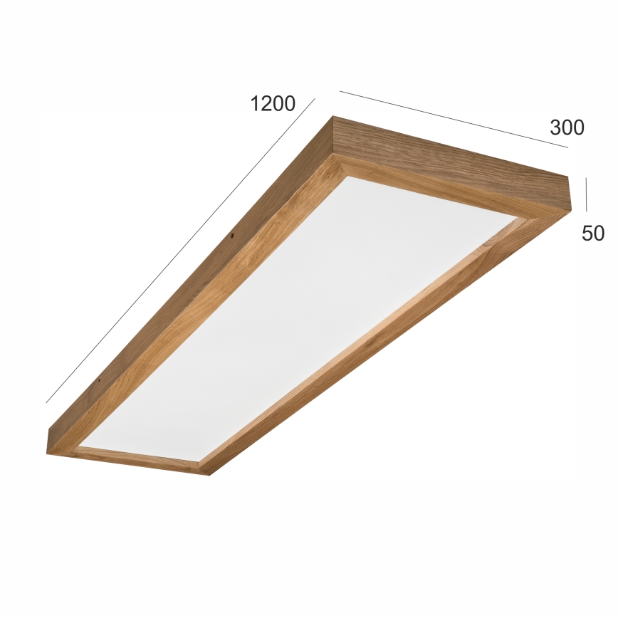 Brilagi - LED-Badezimmer-Deckenleuchte WOODY FRAME LED/40W/230V 120x30 cm IP44 Eiche