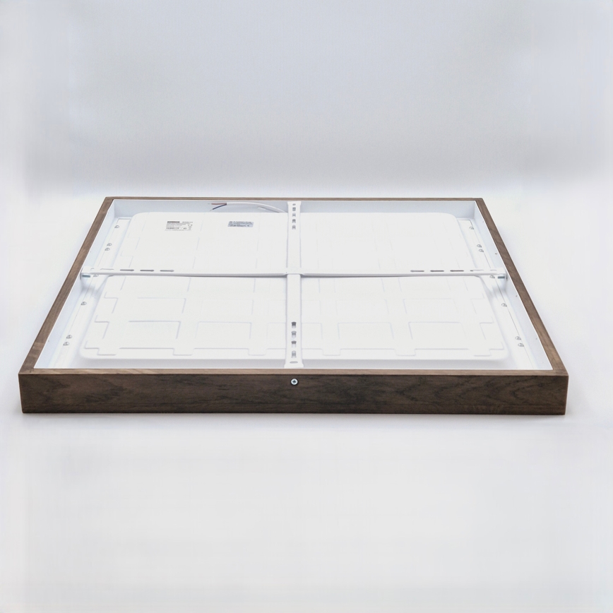 Brilagi - LED Badezimmer-Deckenleuchte WOODY FRAME LED/40W/230V 60x60 cm IP44 Eiche/Nussbaum