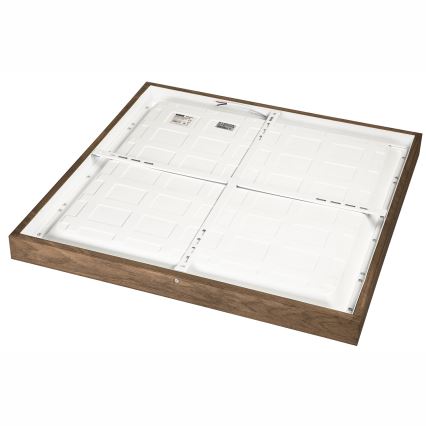 Brilagi - LED Badezimmer-Deckenleuchte WOODY FRAME LED/40W/230V 60x60 cm IP44 Eiche/Nussbaum