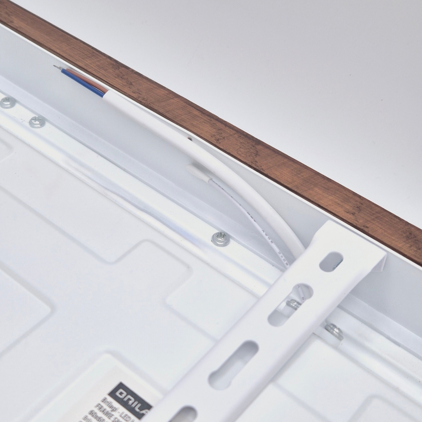 Brilagi - LED-Badezimmer-Deckenleuchte WOODY FRAME LED/40W/230V 60x60 cm IP44 Eiche/Kirsche