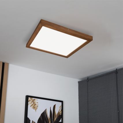 Brilagi - LED-Badezimmer-Deckenleuchte WOODY FRAME LED/50W/230V 60x60 cm IP44 Eiche/Kirsche