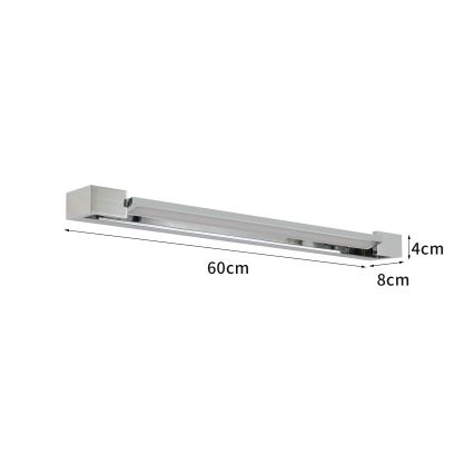 Brilagi - LED-Badspiegelleuchte AQUA LINE LED/18W/230V 60 cm IP44 glänzender Chrom CRI 90