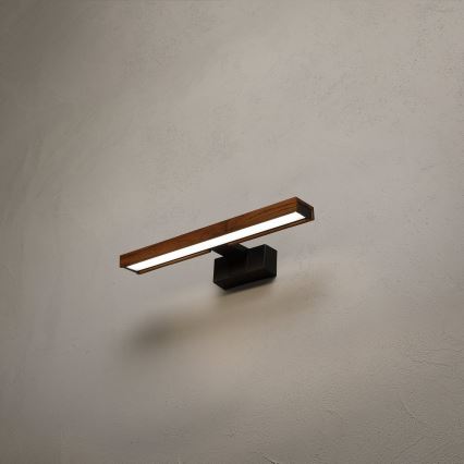 Brilagi - LED-Beleuchtung für Badezimmerspiegel WOODY MIRROR 3v1 LED/8W/230V 40 cm IP44 schwarz/Eiche