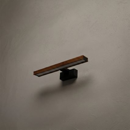 Brilagi - LED-Beleuchtung für Badezimmerspiegel WOODY MIRROR 3v1 LED/8W/230V 40 cm IP44 schwarz/Eiche
