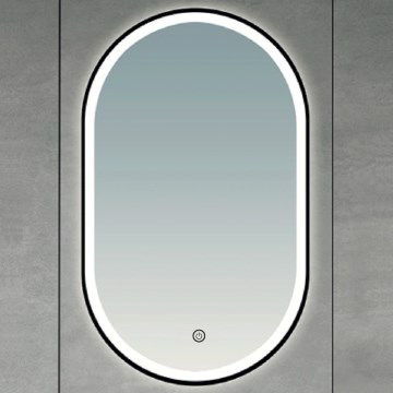 Brilagi - LED-Badezimmerspiegel CANZO LED/25W/230V 50x80 cm schwarz IP44 CRI 90 dimmbar + CCT