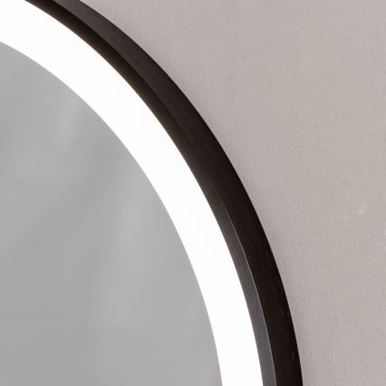 Brilagi - LED-Badezimmerspiegel CANZO LED/25W/230V 50x80 cm schwarz IP44 CRI 90 dimmbar + CCT