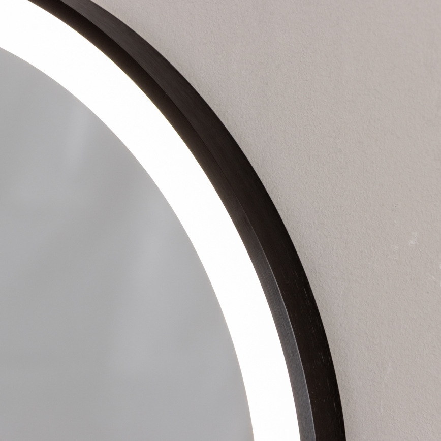 Brilagi - LED-Badezimmerspiegel CANZO LED/25W/230V 50x80 cm schwarz IP44 CRI 90 dimmbar + CCT