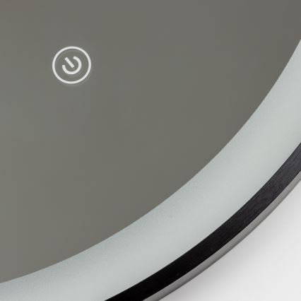 Brilagi - LED-Badezimmerspiegel CANZO LED/25W/230V 50x80 cm schwarz IP44 CRI 90 dimmbar + CCT