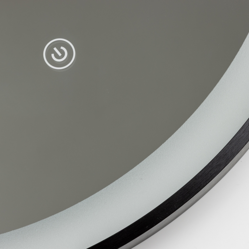 Brilagi - LED-Badezimmerspiegel CANZO LED/25W/230V 50x80 cm schwarz IP44 CRI 90 dimmbar + CCT