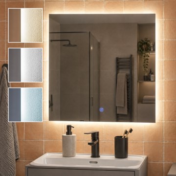 BRILAGI - LED Badezimmerspiegel LUCE LED/24W/230V 60x60 cm IP44 CRI 90 dimmbar + CCT