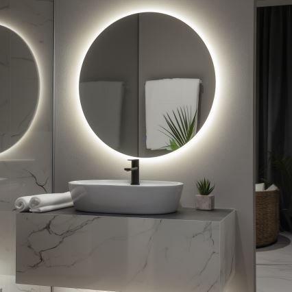 Brilagi - LED-Badezimmerspiegel LUNA LED/26W/230V Durchmesser 80 cm IP44 CRI 90 dimmbar + CCT