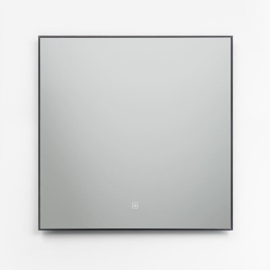 Brilagi - LED-Badezimmerspiegel SUELLO LED/24W/230V 60x60 cm schwarz IP44 CRI 90 dimmbar + CCT