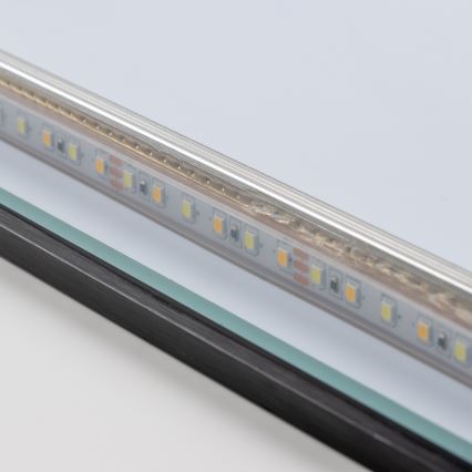 Brilagi - LED-Badezimmerspiegel SUELLO LED/24W/230V 60x60 cm schwarz IP44 CRI 90 dimmbar + CCT
