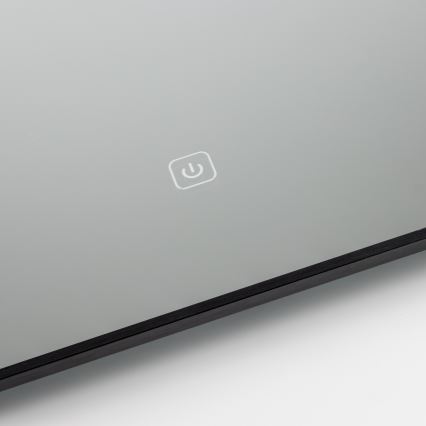 Brilagi - LED-Badezimmerspiegel SUELLO LED/28W/230V 60x80 cm schwarz IP44 CRI 90 dimmbar + CCT