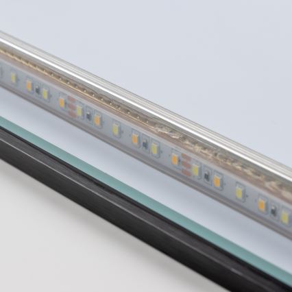 Brilagi - LED-Badezimmerspiegel SUELLO LED/28W/230V 60x80 cm schwarz IP44 CRI 90 dimmbar + CCT