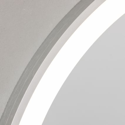 Brilagi - LED-Badezimmerspiegel TORINO LED/19W/230V Ø 60 cm silber IP44 CRI 90 dimmbar + CCT