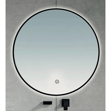 Brilagi - LED-Badezimmerspiegel VENA BLACK LED/26W/230V Ø 80 cm IP44 CRI 90 dimmbar + CCT