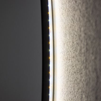 Brilagi - LED-Badezimmerspiegel VENA BLACK LED/26W/230V Ø 80 cm IP44 CRI 90 dimmbar + CCT