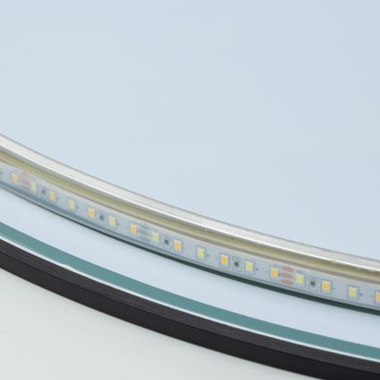 Brilagi - LED-Badezimmerspiegel VENA BLACK LED/26W/230V Ø 80 cm IP44 CRI 90 dimmbar + CCT