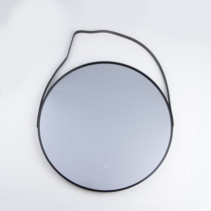 Brilagi - LED-Badezimmerspiegel VERESE LED/19W/230V Ø 60 cm schwarz IP44 CRI 90 dimmbar + CCT