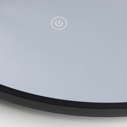 Brilagi - LED-Badezimmerspiegel VERESE LED/19W/230V Ø 60 cm schwarz IP44 CRI 90 dimmbar + CCT