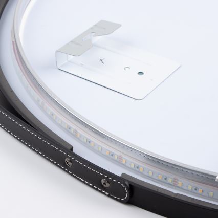 Brilagi - LED-Badezimmerspiegel VERESE LED/19W/230V Ø 60 cm schwarz IP44 CRI 90 dimmbar + CCT