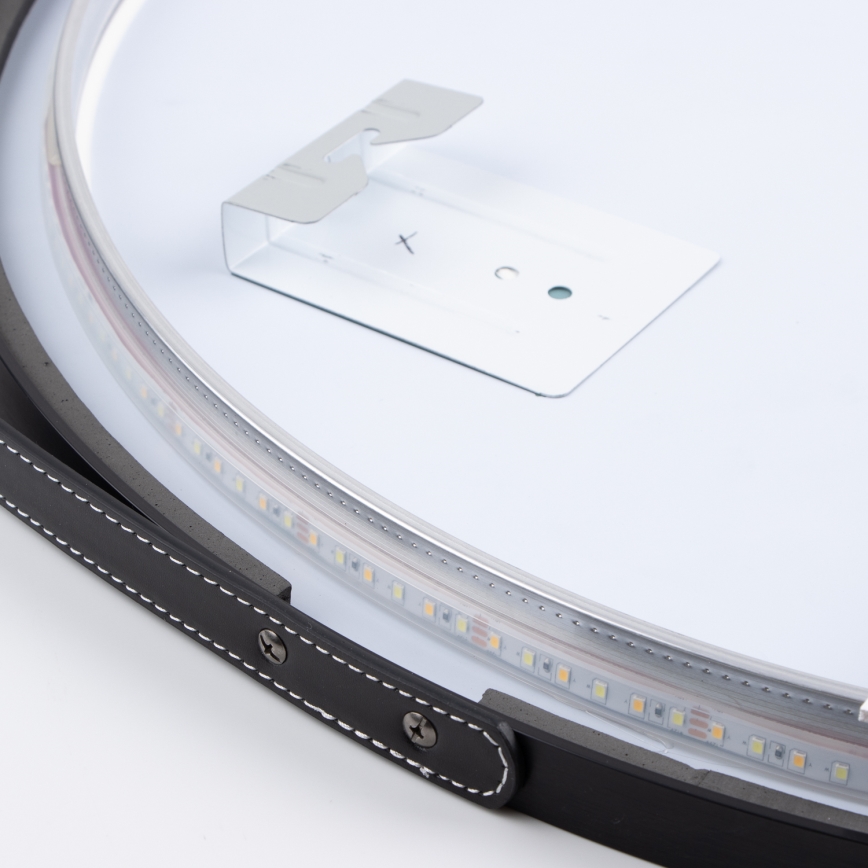 Brilagi - LED-Badezimmerspiegel VERESE LED/19W/230V Ø 60 cm schwarz IP44 CRI 90 dimmbar + CCT