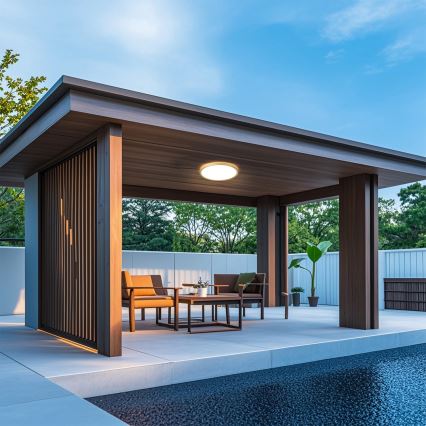 Brilagi - LED Badezimmer-Deckenleuchte ULTRA SLIM, 24 W / 230 V, Ø 42 cm, goldfarben, IP54