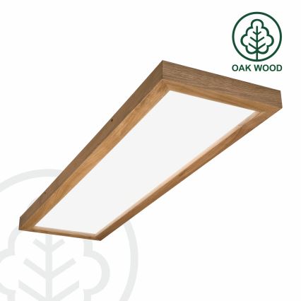 Brilagi - LED Badezimmer-Deckenleuchte WOODY FRAME LED/50W/230V 120x30 cm IP44 Eiche