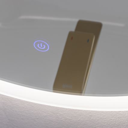 Brilagi - LED-Badezimmerspiegel CUNEO LED/19W/230V Ø 60 cm IP44 CRI 90 dimmbar + CCT