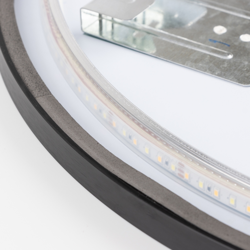 Brilagi - LED-Badezimmerspiegel NOVARA LED/19W/230V Ø 60 cm schwarz IP44 CRI 90 dimmbar + CCT