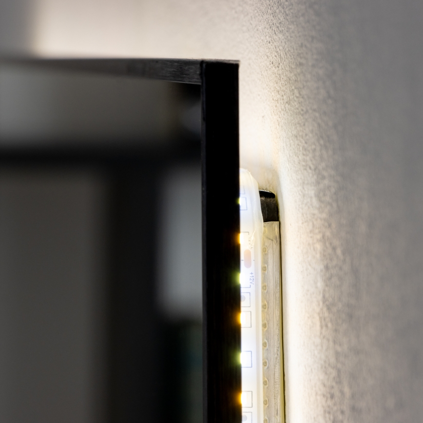 Brilagi - LED-Badspiegel SUELLO LED/20W/230V 40x60 cm schwarz IP44 CRI 90 dimmbar + CCT