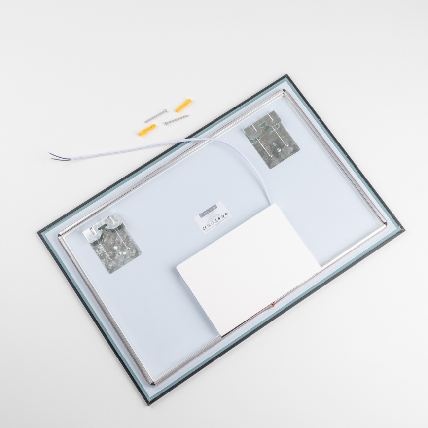 Brilagi - LED-Badspiegel SUELLO LED/20W/230V 40x60 cm schwarz IP44 CRI 90 dimmbar + CCT