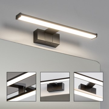 Brilagi - LED-Badspiegelleuchte 3-in-1 VESTRA LED/8W/230V 40 cm IP44 schwarz